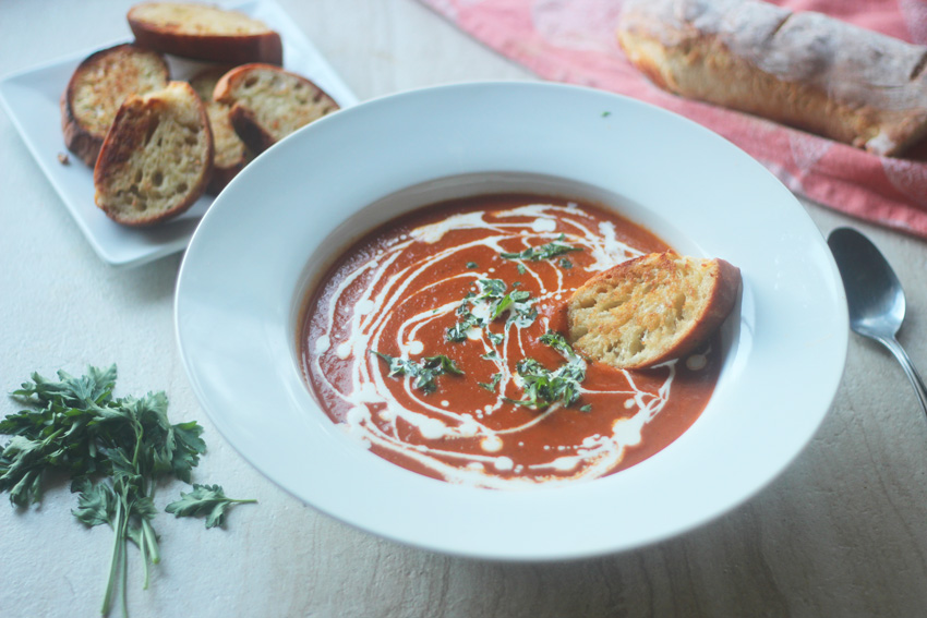 Tomato Basil Soup | This African Cooks