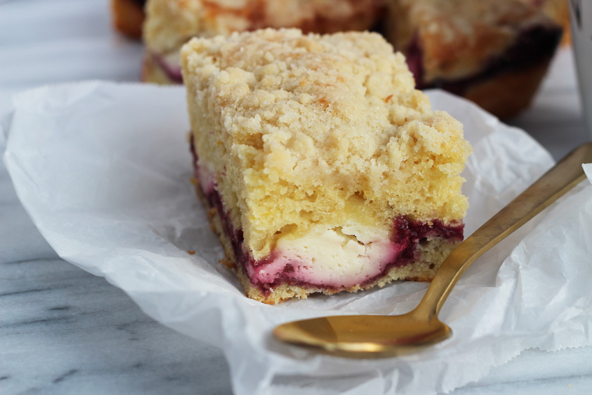 Maple Blackberry cream Cheese Coffee Cake | This African Cooks