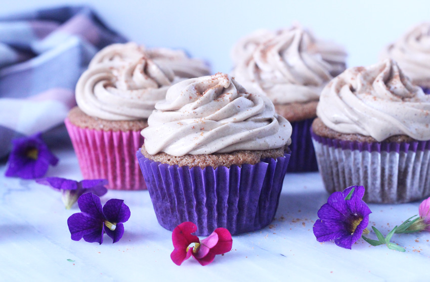 Paleo/Glutenfree Cardamom cupcakes with Swiss Meringue Buttercream | This African Cooks
