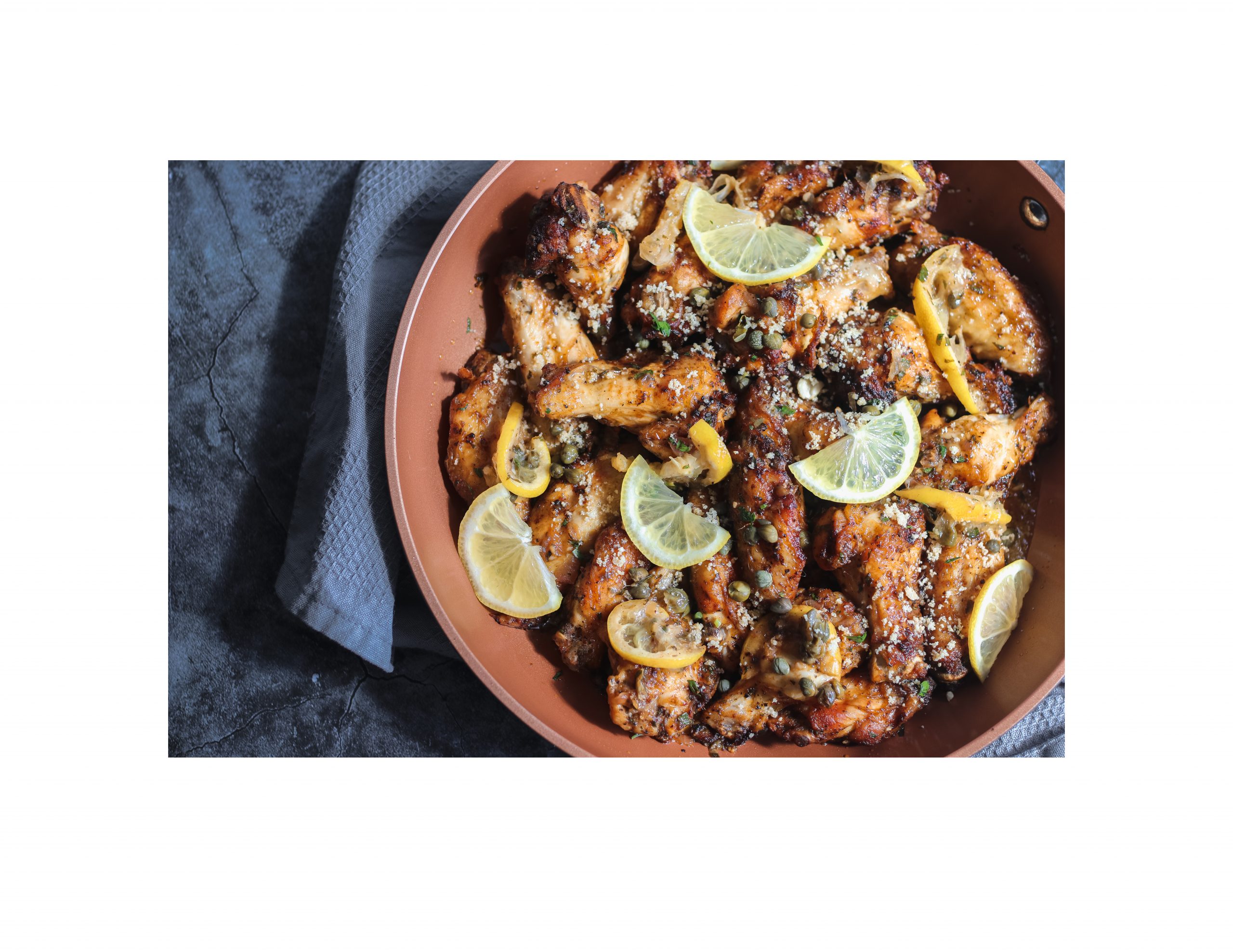How to make air-fryer lemon caper wings | This African Cooks